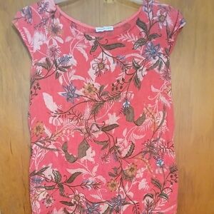 Elegant Pink Floral Midi Dress